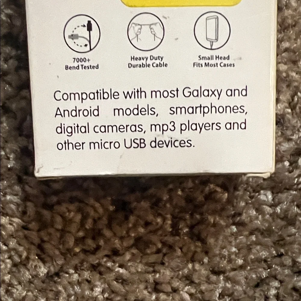 6ft Micro USB Cable - Black and Gray